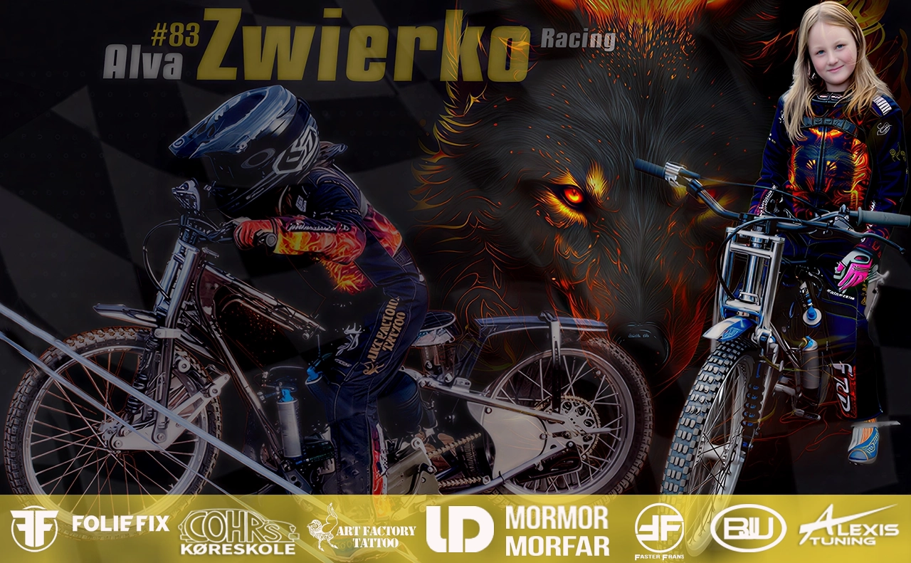 Alva Racing speedway kører i Alva Zwierko racing altid klar til konkurrence på speedway banen.
